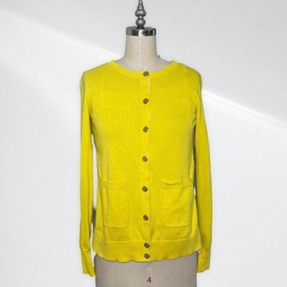 CAbi Yellow Belle Button Up Sweater Cardigan XS - Picture 2 of 10